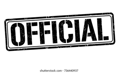 Official Grunge Rubber Stamp On White Stock Vector Royalty Free