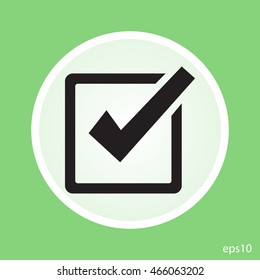 Checkbox Chalk Icon Check Box Checkmark Stock Vector Royalty Free