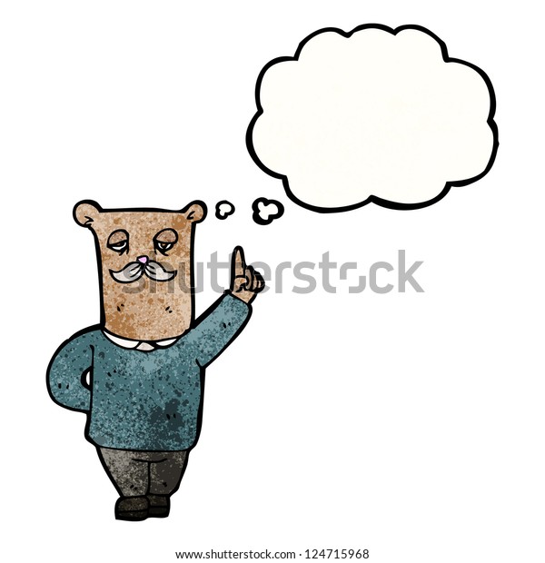 Old Man Bear Cartoon Stock Vector Royalty Free 124715968 Shutterstock