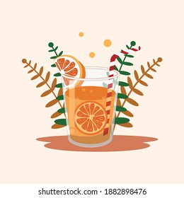 Sex On Beachpopular Alcoholic Cocktailexotic Tropical Stock Vector