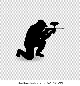 Paintball Players Silhouettes Vector Images Stock Photos Vectors