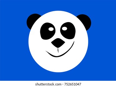 Panda Bear Face Close Vector Stock Vector Royalty Free