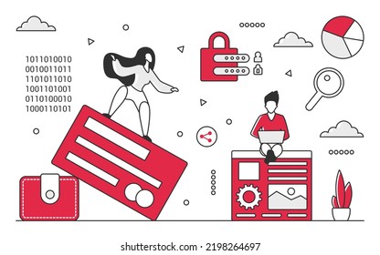 Personal Finance Budget Money Management Financial Stock Vector