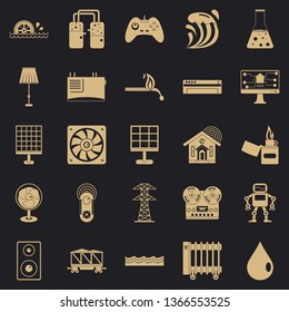 Petroleum Icons Set Simple Set Stock Vector Royalty Free