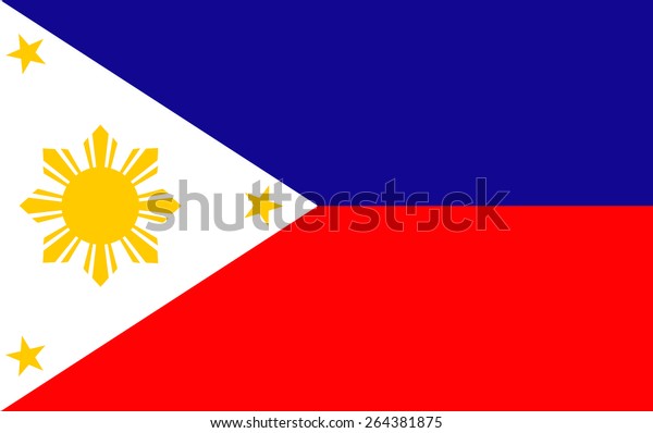 Philippines Flag Stock Vector Royalty Free Shutterstock