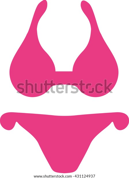 Pink Bikini Symbol Stock Vector Royalty Free Shutterstock