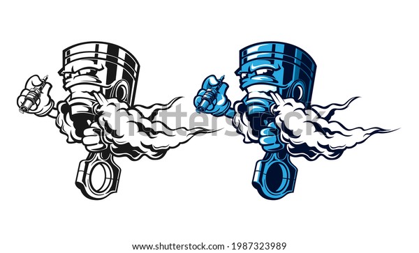 Cartoon Piston Image Images Stock Photos Vectors Shutterstock