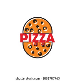 Pizza Cafe Logo Pizza Icon Emblem Stock Vector Royalty Free