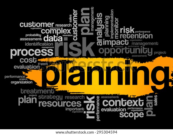 Planning Word Cloud Business Concept Stock Vector Royalty Free