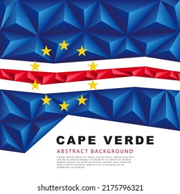 Polygonal Flag Cape Verde Vector Illustration Stock Vector Royalty