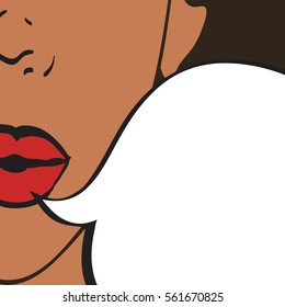 Pop Art Retro Style Woman Showing Stock Vector Royalty Free 561670816