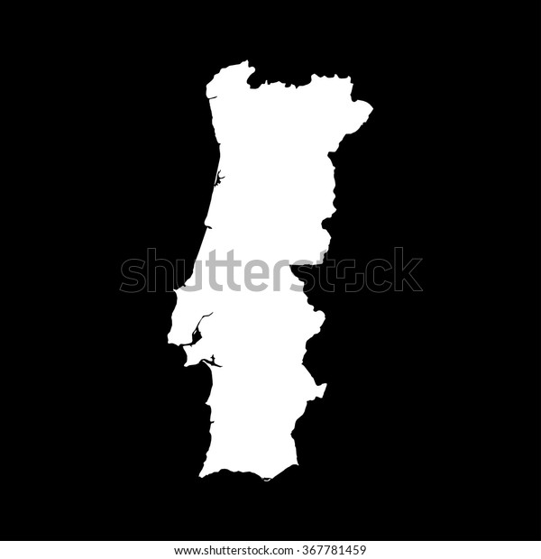 Portugal Map Stock Vector Royalty Free 367781459 Shutterstock