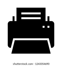 Printer Glyphs Icon Stock Vector Royalty Free 1243354690 Shutterstock