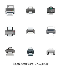 Printer Icons Set Stock Vector Royalty Free 773688238 Shutterstock