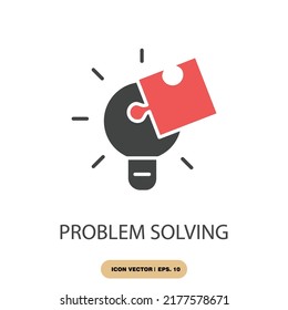 Problem Solving Icons Symbol Vector Elements Stock Vector Royalty Free