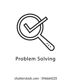 Problem Solving Vector Line Icon Stock Vector Royalty Free