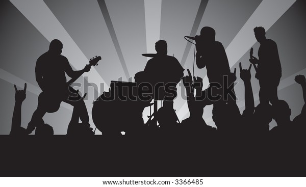 Punk Rock Concert Vector Stock Vector Royalty Free Shutterstock