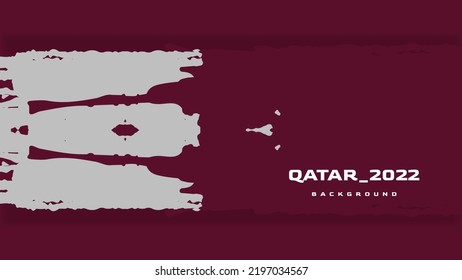 Qatar Flag Abstract Grunge Brush Stroke Stock Vector Royalty Free