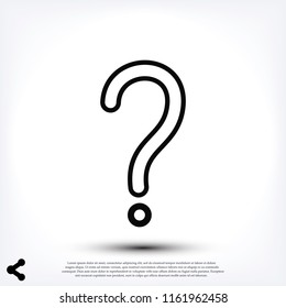 Question Mark Icon Stock Vector Illustration Stock Vector Royalty Free