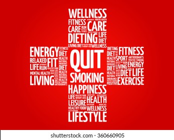 Gym Word Cloud Health Cross Concept Stock Vector Royalty Free