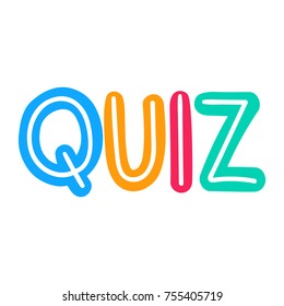 Quiz Vector Hand Drawn Illustration On Stock Vector Royalty Free Shutterstock