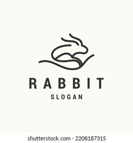 Rabbit Logo Icon Design Template Vector Stock Vector Royalty Free