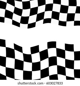 Racing Background Checkered Flag Vector Illustration Stock Vector