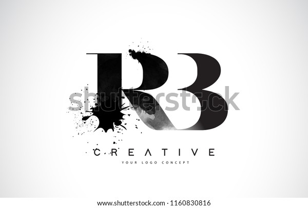 Rb R B Letter Logo Design เวกเตอรสตอก ปลอดคาลขสทธ 1160830816