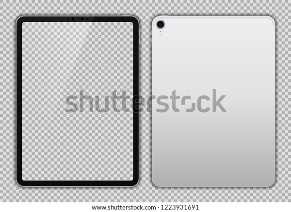 Realistic Inch Scalable Drawing Pad Stock Vector Royalty Free