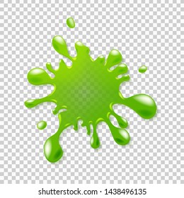 Realistic Green Slime Illustration Isolated On Stock Vector Royalty