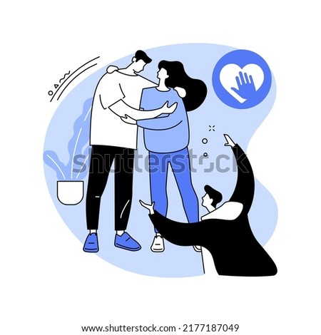 Recovery coach isolated cartoon vector illustrations. Group of addicted diverse people at recovery coach session, mental health, personal growth, common problems solution vector cartoon.