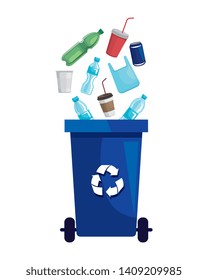 Recycle Waste Plastic Products Stock Vector Royalty Free Shutterstock