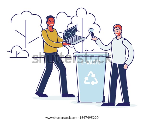 Recycling Saving Ecology Zero Waste Concept Stock Vector Royalty Free