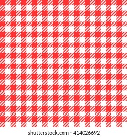 Red Seamless Gingham Pattern Stock Vector Royalty Free 414026692