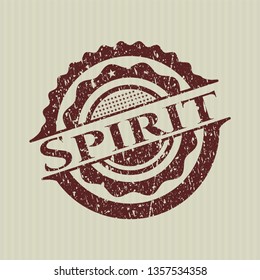 Red Spirit Distress Rubber Seal Texture Stock Vector Royalty Free