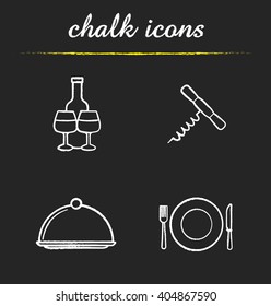 Restaurant Kitchen Equipment Icons Set Wine Stock Vector Royalty Free