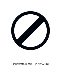 Restriction Icon Sign Design Vector vector de stock libre de regalías