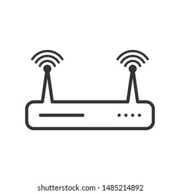 Router Modem Wifi Icon Vector Illustration Stock Vector Royalty Free