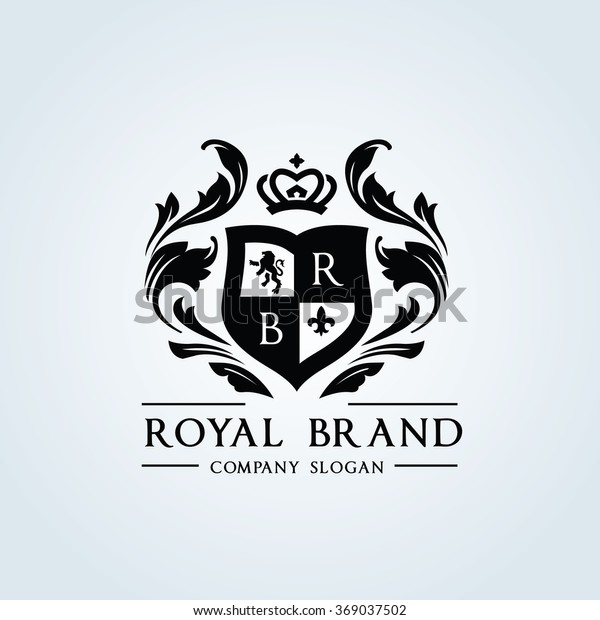 Royal Brand Luxury Crest Logo Template Stock Vector Royalty Free