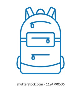 Rucksack Vector Icon Stock Vector Royalty Free 1124790536 Shutterstock