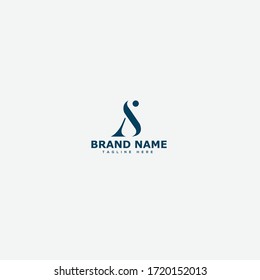 Sa Letter Linked Luxury Premium Logo Stock Vector Royalty Free