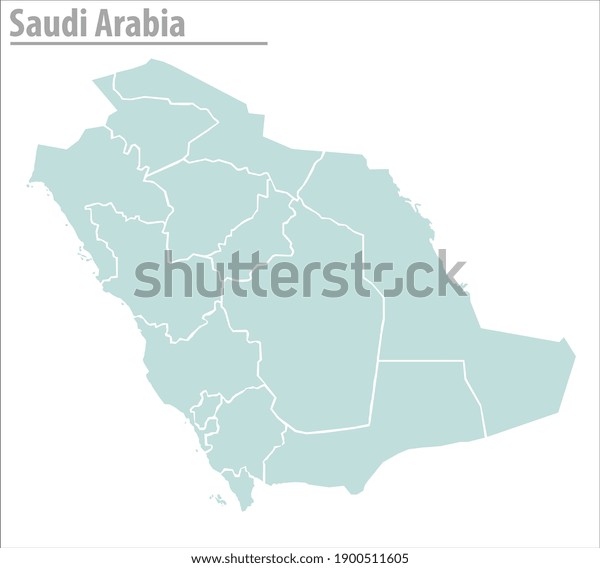 Saudi Arabia Map Illustration Vector Detailed Stock Vector Royalty Free Shutterstock