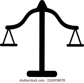 Scales Justice Icon Vector Illustration Stock Vector Royalty Free