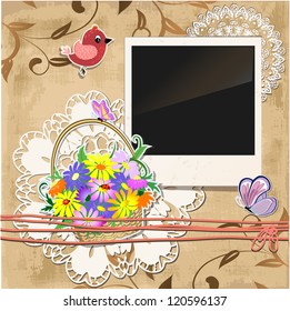 Scrapbook Template Stock Vector Royalty Free Shutterstock