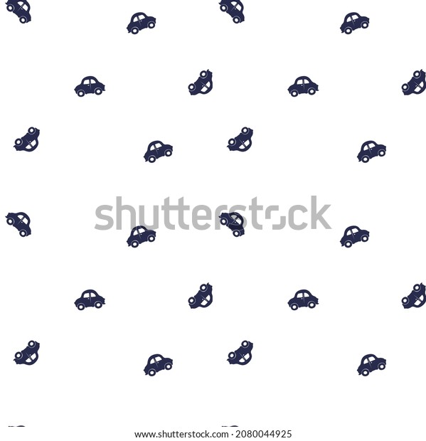 Seamless Car Pattern Vector Illustration Stock Vector Royalty Free