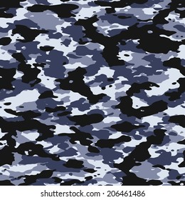 Seamless Navy Camouflage Texture Vector Stock Vector Royalty Free