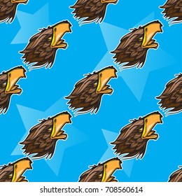 Seamless Pattern Image Eagle Vector Design Stock Vector Royalty Free