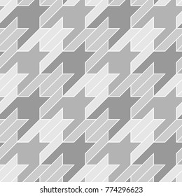 Houndstooth Vector Seamless Pattern Repeat Textile Stock Vector