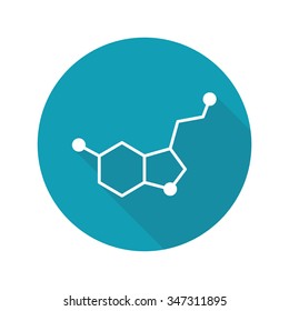 Serotonin Icon Vector Illustration Stock Vector Royalty Free