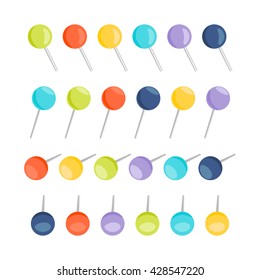 Realistic Set Push Pins Different Colors Stock Vector Royalty Free